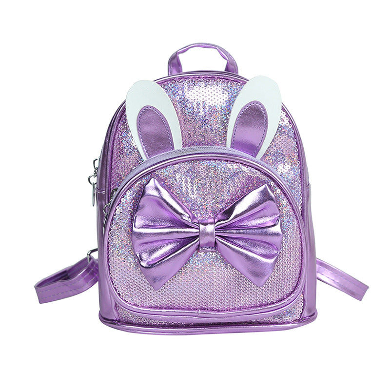Kids Casual Cute Bow Sequins Backpacks Bag
