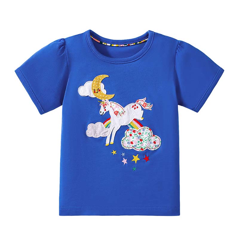Kids Toddler Girls Casual Cute Short Sleeve T-Shirt