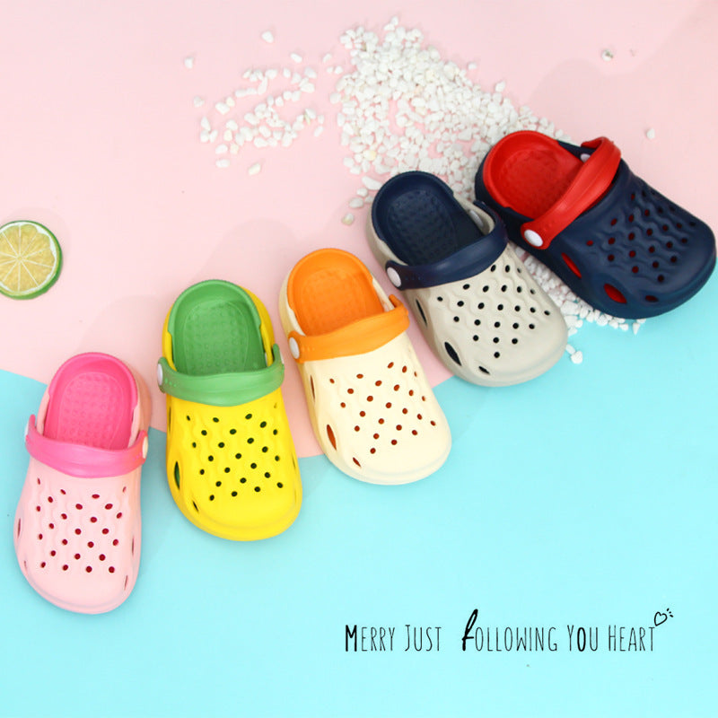 Children Kids Baby Fashion Girls Boys Hole Indoor Beach Slippers Shoes