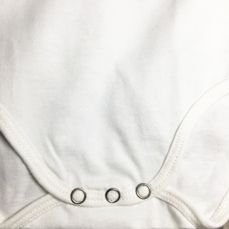 Baby Basic Letter Round Neck Short Sleeve Casual Romper