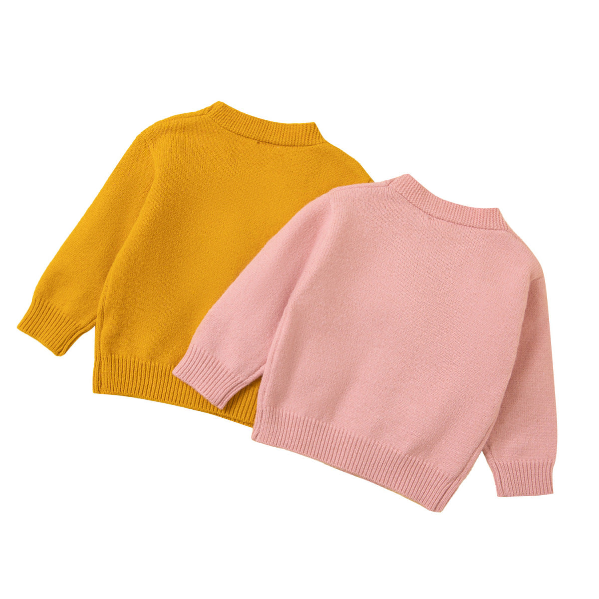 Autumn And Winter Girls Fashion Three-Dimensional Floral Sweater Knitted Coat