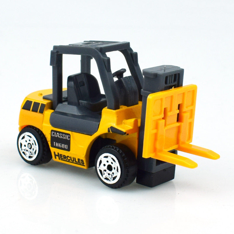 Children Sliding Toys Alloy Engineering Dump Truck Excavator Road Roller Mixing Forklift Engineering Vehicle Model