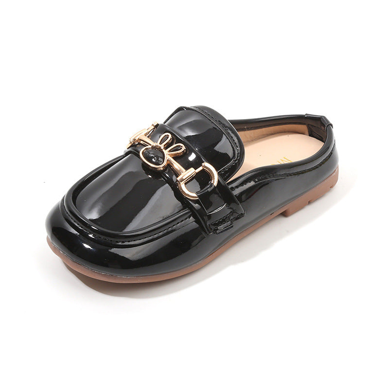 Kids Girls Fashion Casual Cute Rabbit Pattern Flat Sling Back PU Slippers