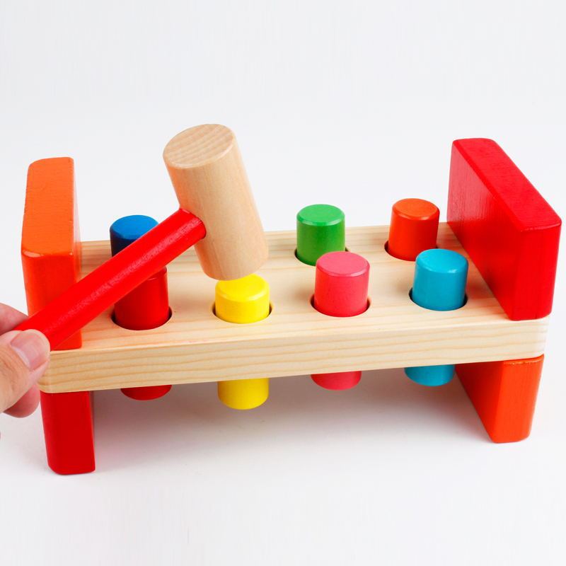Children Kids Baby Fashion Development Beat Tru Wooden Toys