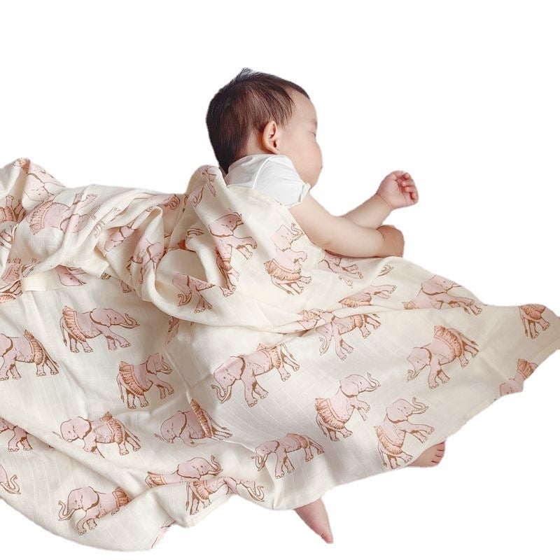 Baby Bamboo Cotton Gauze Bath Towel Newborn Blanket