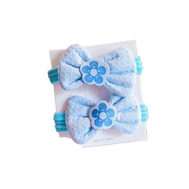 Kids Girls Cute Sweet Bow Hair Rings