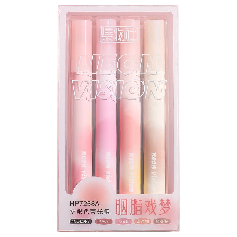 Fashion Gradual Color Highlighter Mark Pen 4pieces/Set