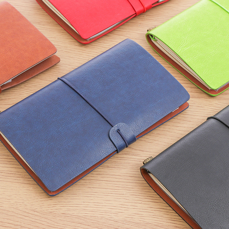 Vintage Travel Strap Kraft Paper Inside Notebook
