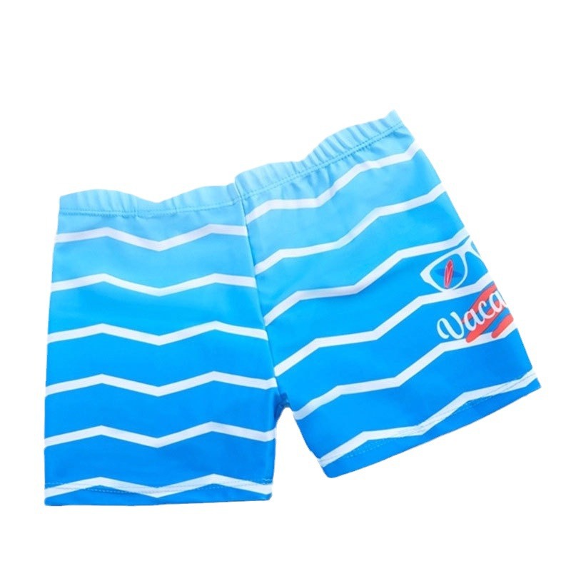 Children Fashion Wave Print Swimming Trunks