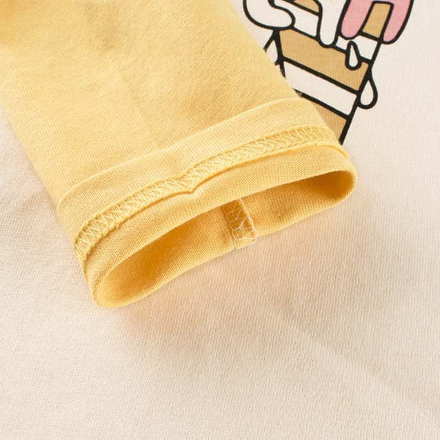 Kids Toddler Girls Casual Cute Versatile Cartoon Letters Print Long Sleeve Round Neck T-Shirt