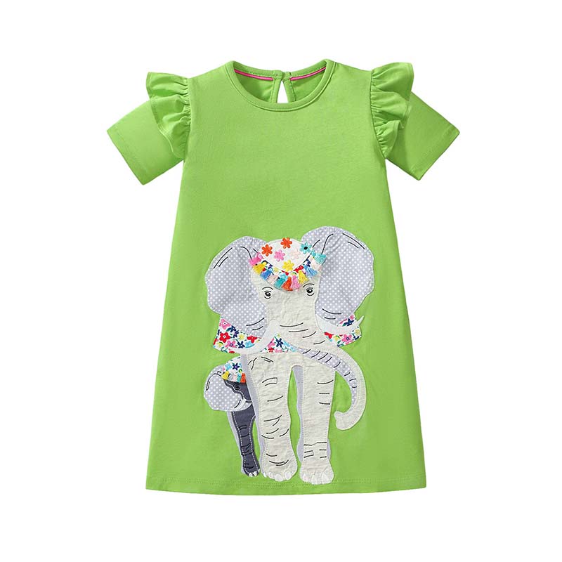 Kids Toddler Girls Casual Cute Short Sleeve Dress
