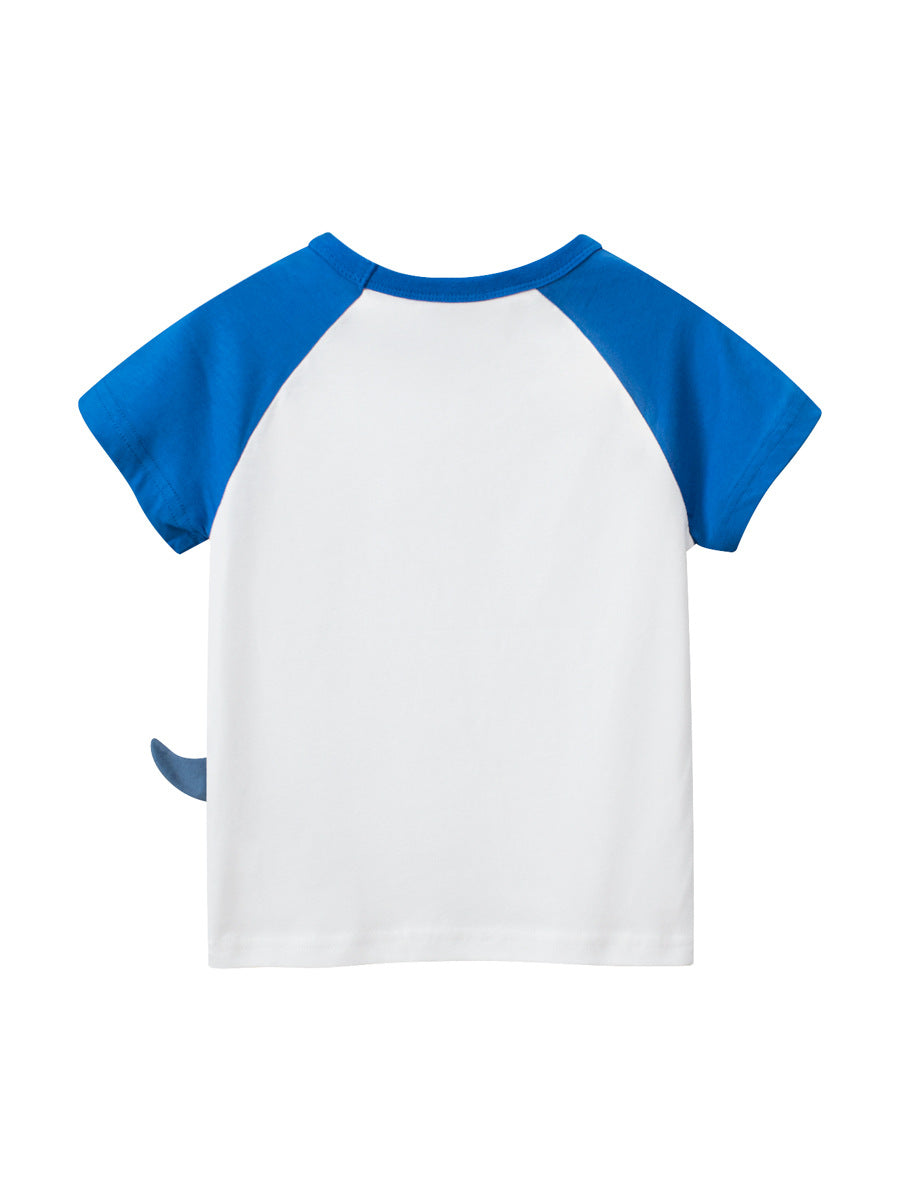 Kids Toddler Boys Dinosaur Print Short Sleeve T-Shirt