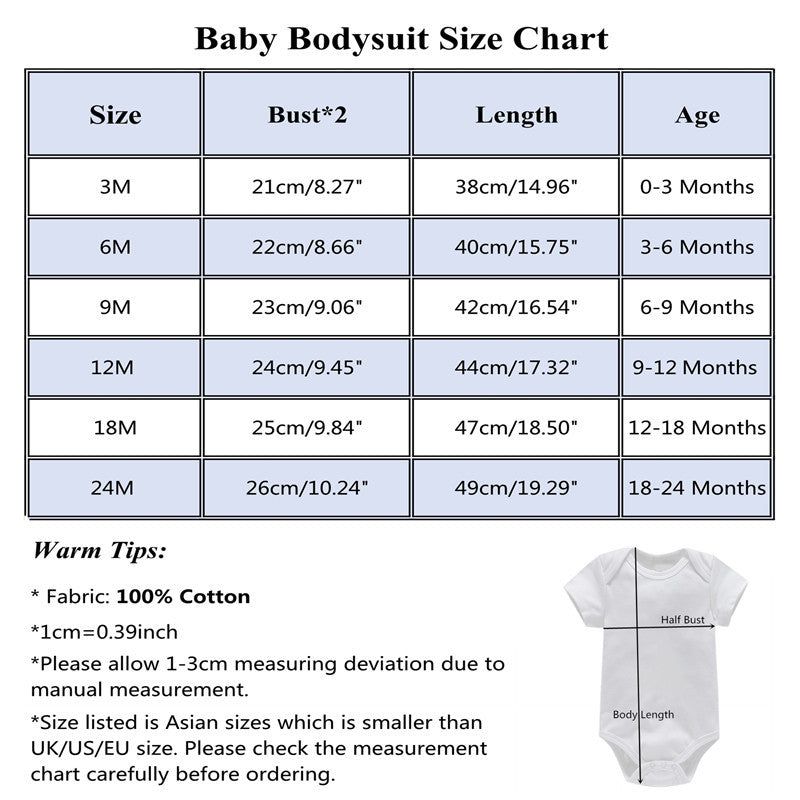 Baby Basic Letter Pattern Round Neck Short Sleeve Romper