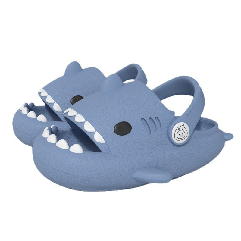 Children Kids Baby Fashion Girls Boys Casual Cute Cartoon Soft-Soled Shark Slippers Sandals Shoes