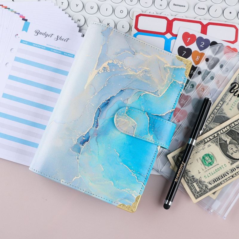 A6 Loose-Leaf Color Book Printing Leather PU Notebook