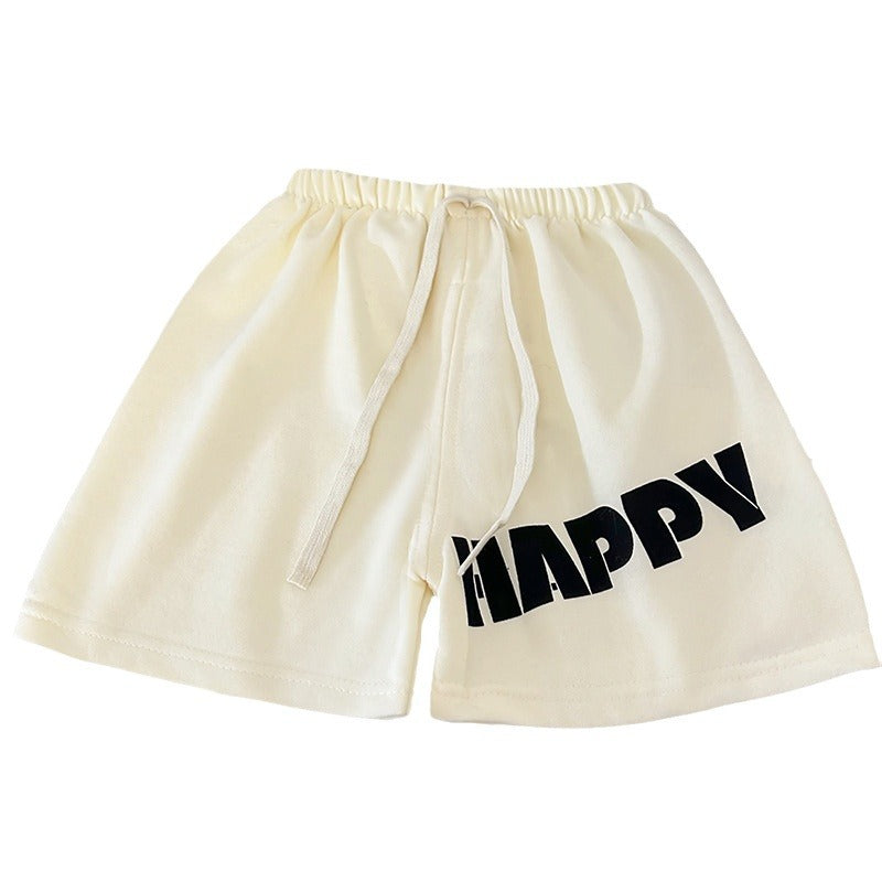 Kids Toddler Boys Girls Summer Casual Sport Letter Print Shorts
