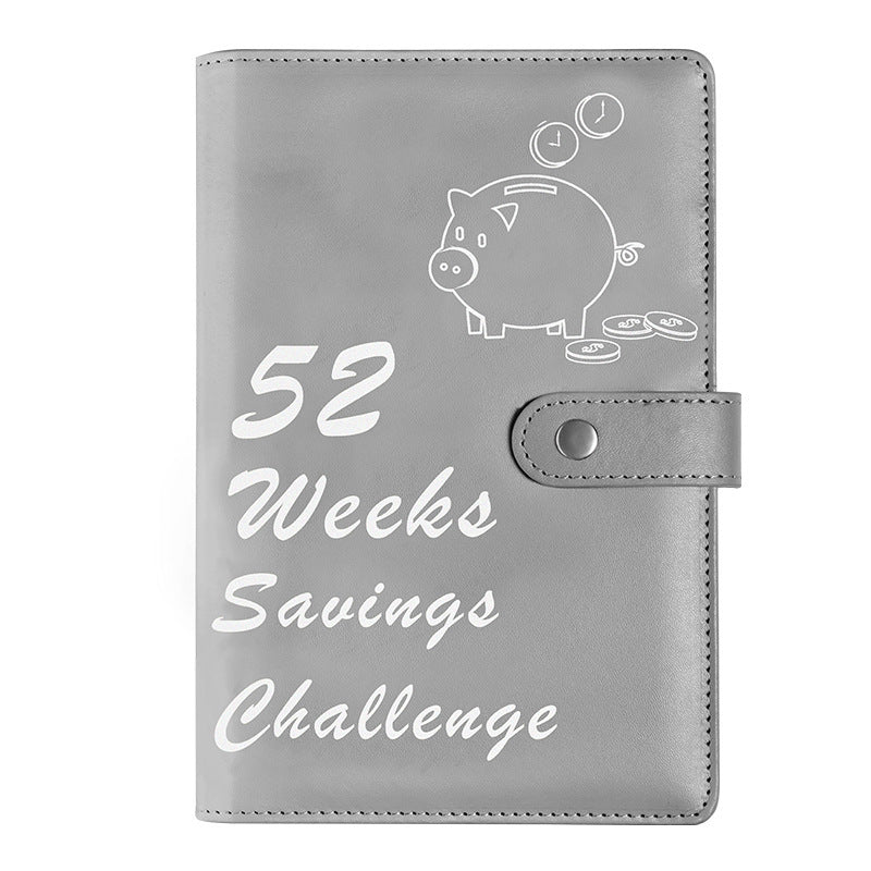 52 Weeks Savings Challenge Loose Paper Book.