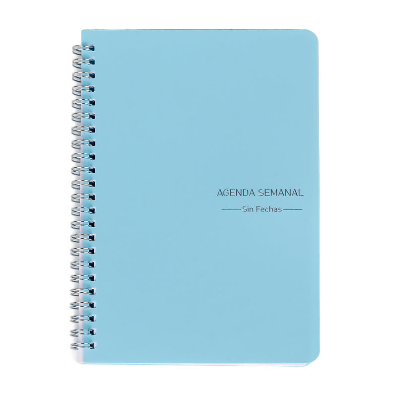 A5 Planning Spanish Coil Book Matte Transparent Notebook