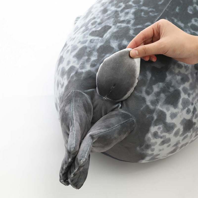 Angry Blob Seal Pillow Chubby 3D Novelty Sea Lion Doll Plush Stuffed Toy