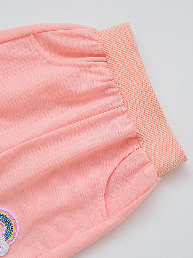 Children Kids Baby Fashion Girls Casual Basic Sports Rainbow Shorts