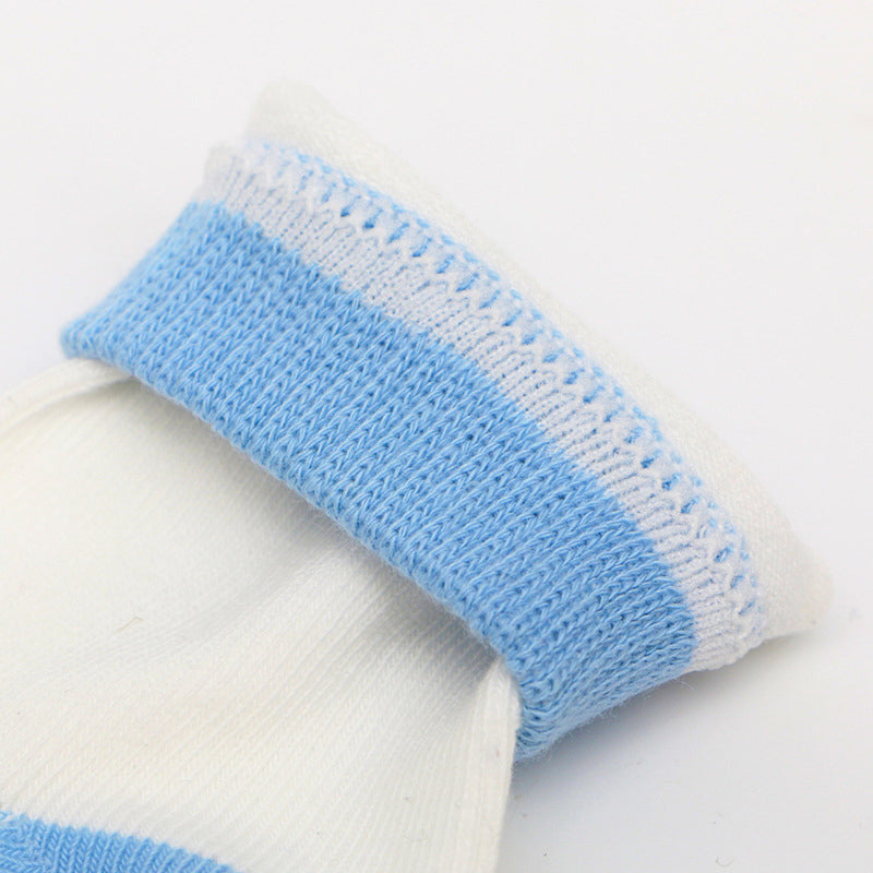 5pairs/set Kids Cute Cartoon Breathable Elasticity Socks