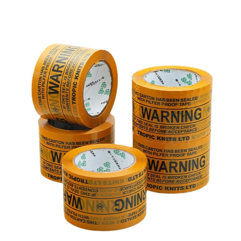 Warning Words Sealing Fragile Goods Packaging Sealing Tape