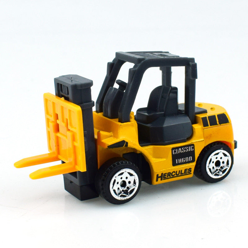 Children Sliding Toys Alloy Engineering Dump Truck Excavator Road Roller Mixing Forklift Engineering Vehicle Model