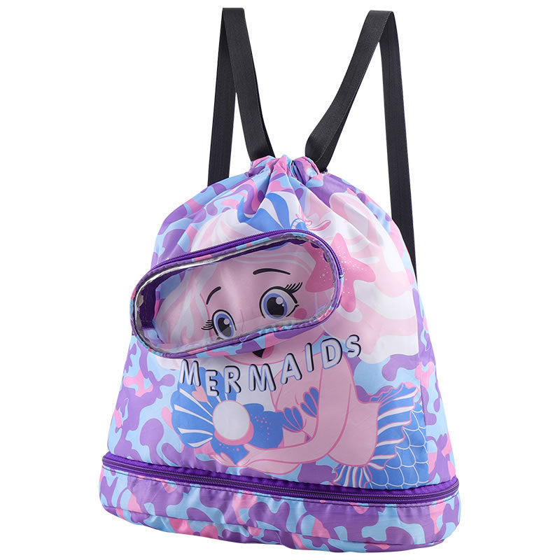Waterproof Kids Swimming Storage Bag Dry And Wet Separate Storage Backpack