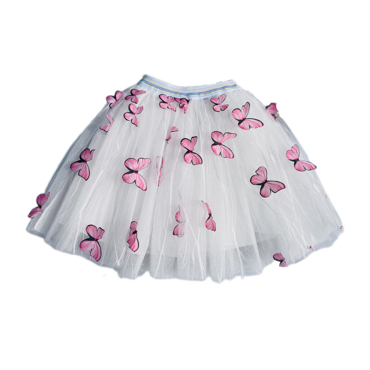 Girl'S Fashion Butterfly Mesh Tutu Skirt