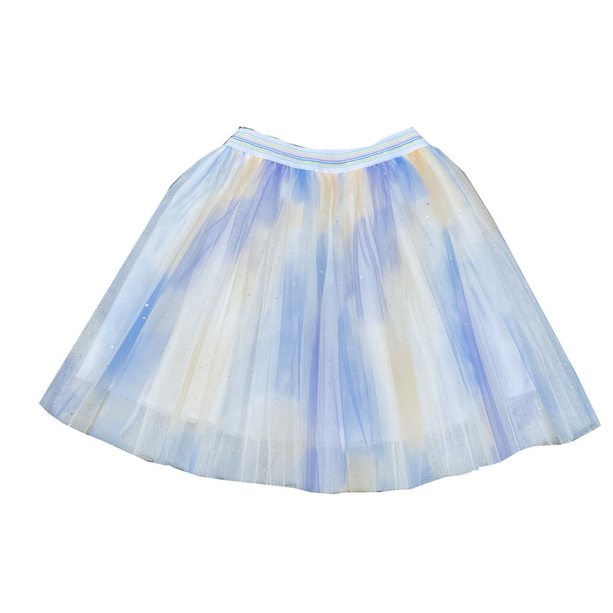 Girl'S Fashion Mesh Tie-Dye Printed Mesh Tutu Dress