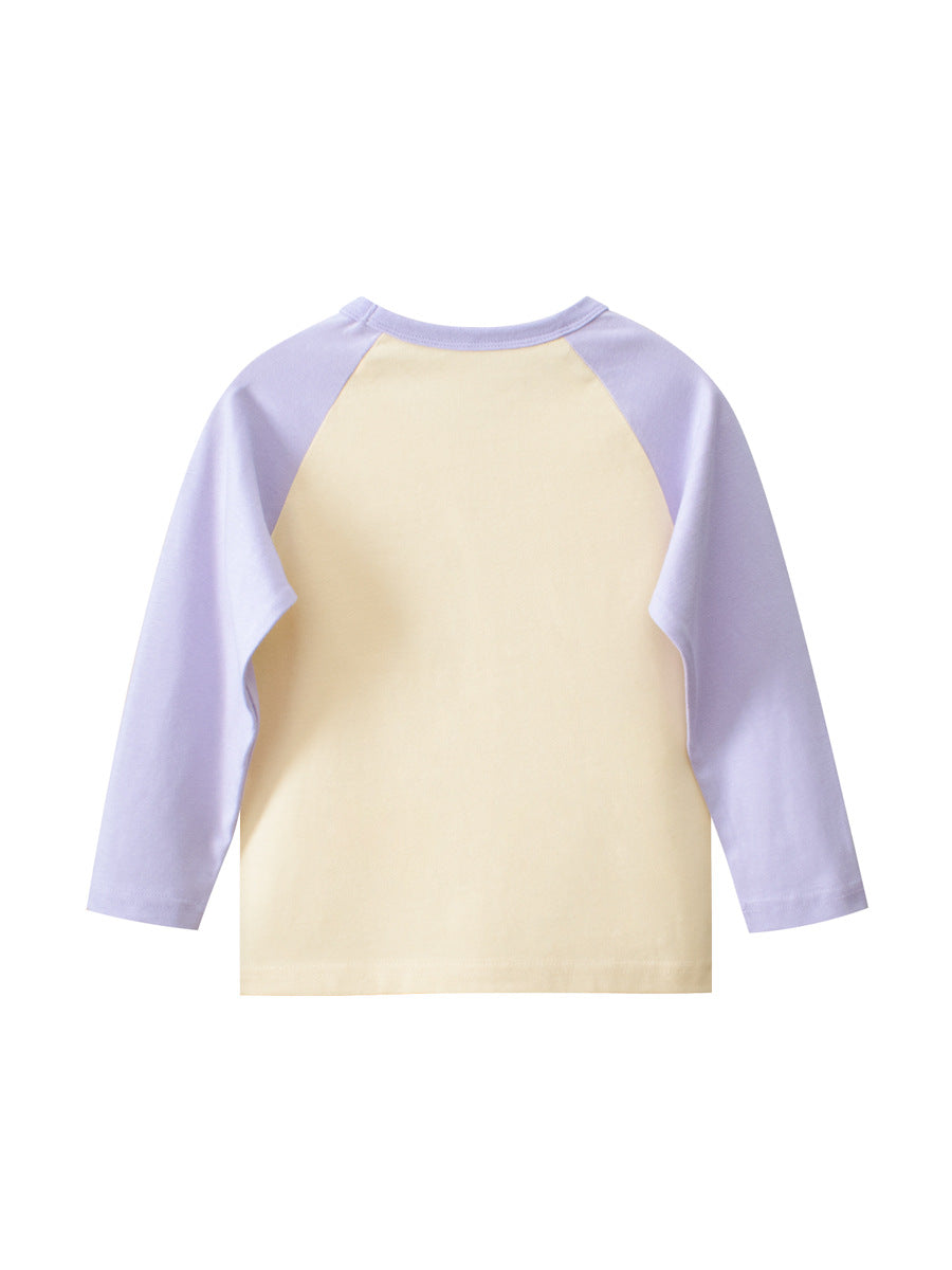 Kids Toddler Big Girls Casual Cute Cartoon Bear Alphabet Print Long Sleeve T-Shirt