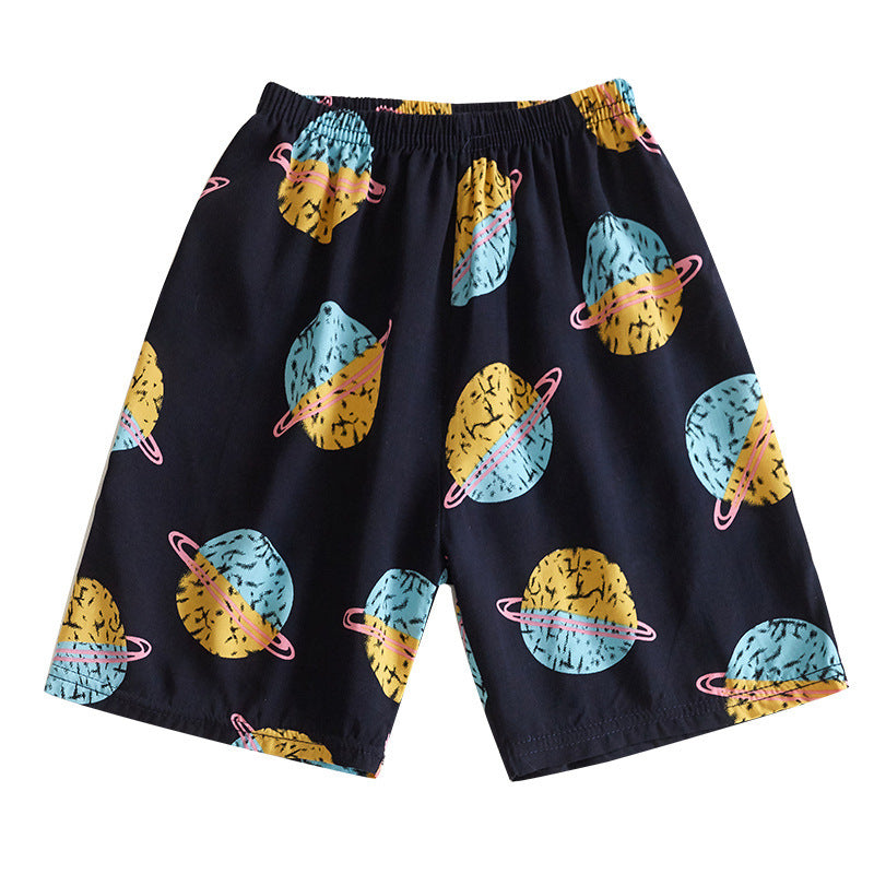 Children Kids Baby Fashion Girls Boys Casual Basic Print Beach Shorts