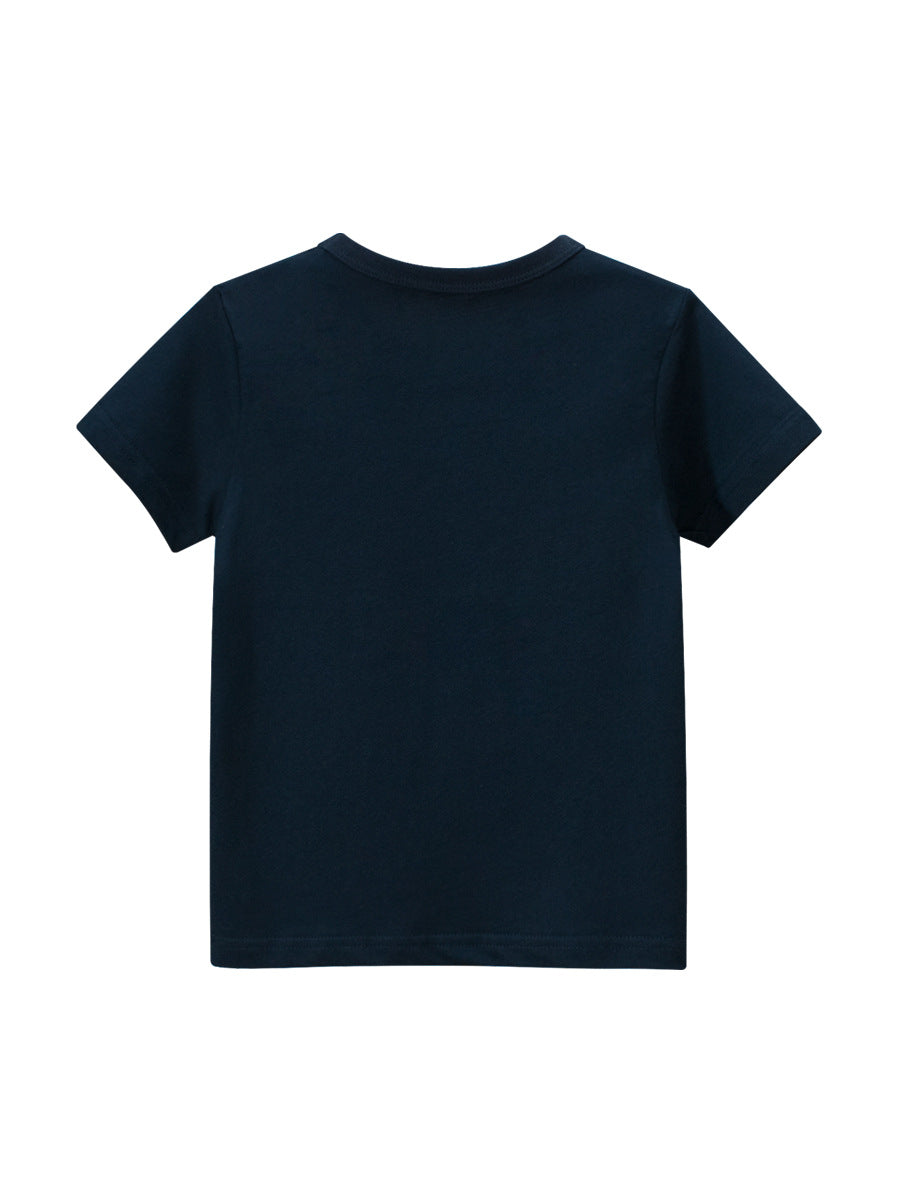 Kids Toddler Boys Casual Cute Cartoon Car Print Short Sleeve Round Neck T-Shirt