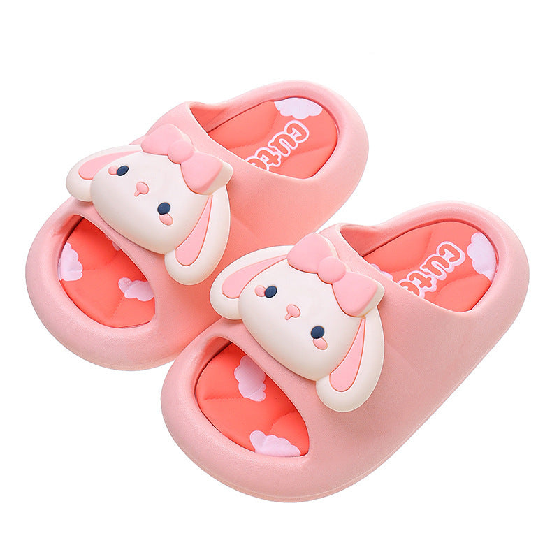 Children Kids Baby Fashion Girls Cute Rabbit Soft Sole Casual Slippers Shoes