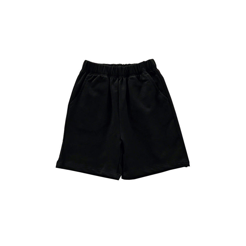 Children Kids Baby Fashion Girls Boys Casual Basic Solid Color Shorts