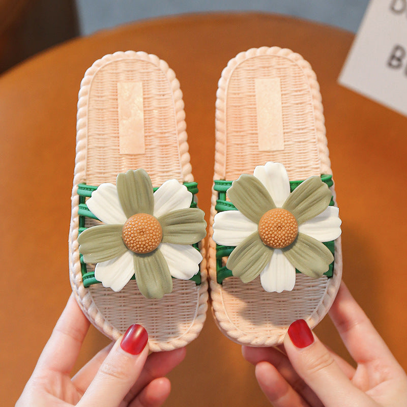 Kids Fashion Cute Non-Slip Soft Bottom Slippers