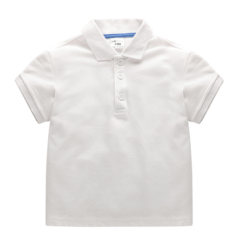 Children Kids Toddlers Fashion Boys Girls Solid Color Long Sleeve Basic Polo T-Shirt