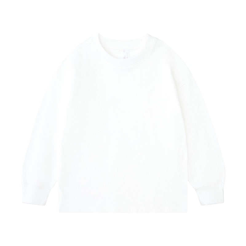 Children'S Casual Cotton Custom Logo Long Sleeve T-Shirt