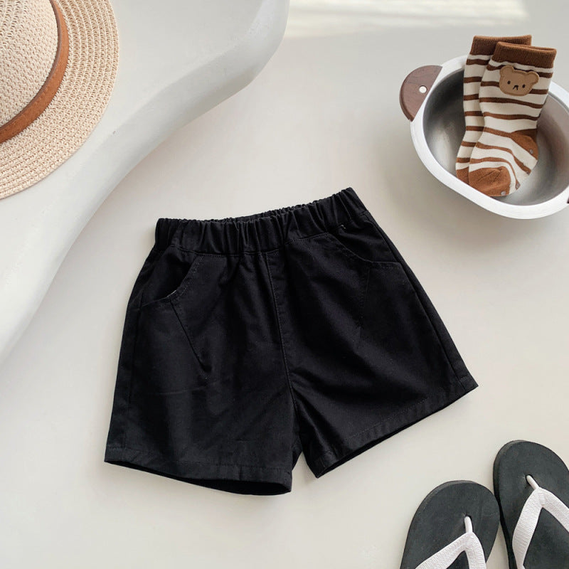 Children Kids Baby Fashion Girls Casual Solid Color Shorts