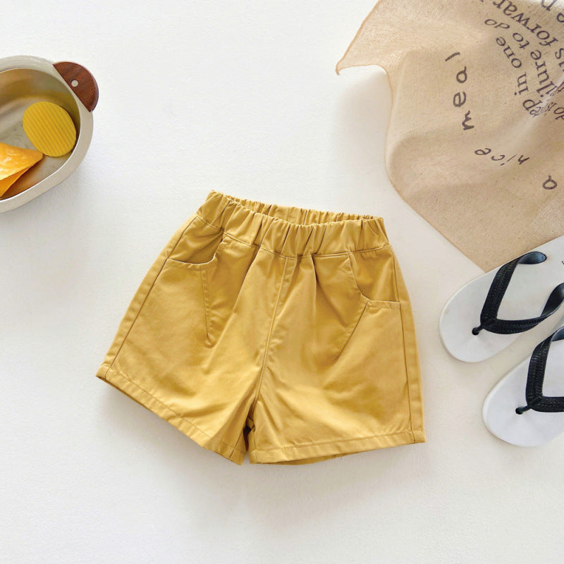 Children Kids Baby Fashion Girls Casual Solid Color Shorts