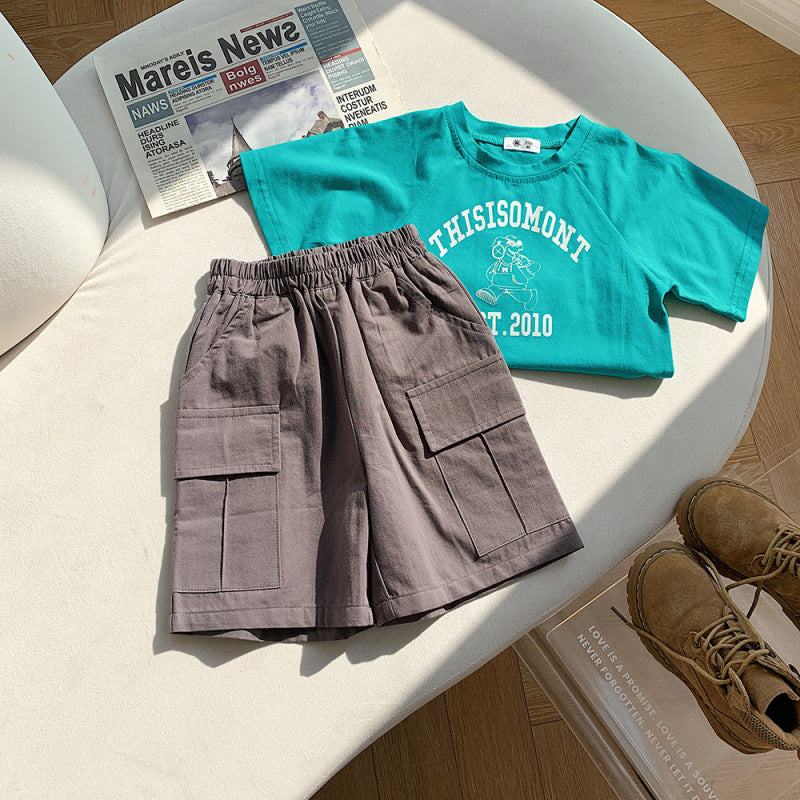 Children Kids Baby Fashion Girls Boys Casual Solid Color Shorts