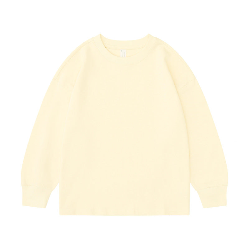 Children'S Casual Cotton Custom Logo Long Sleeve T-Shirt