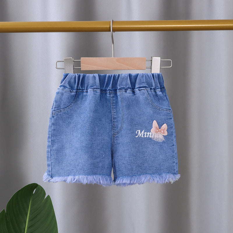 Children Kids Baby Fashion Girls Casual Basic Denim Shorts