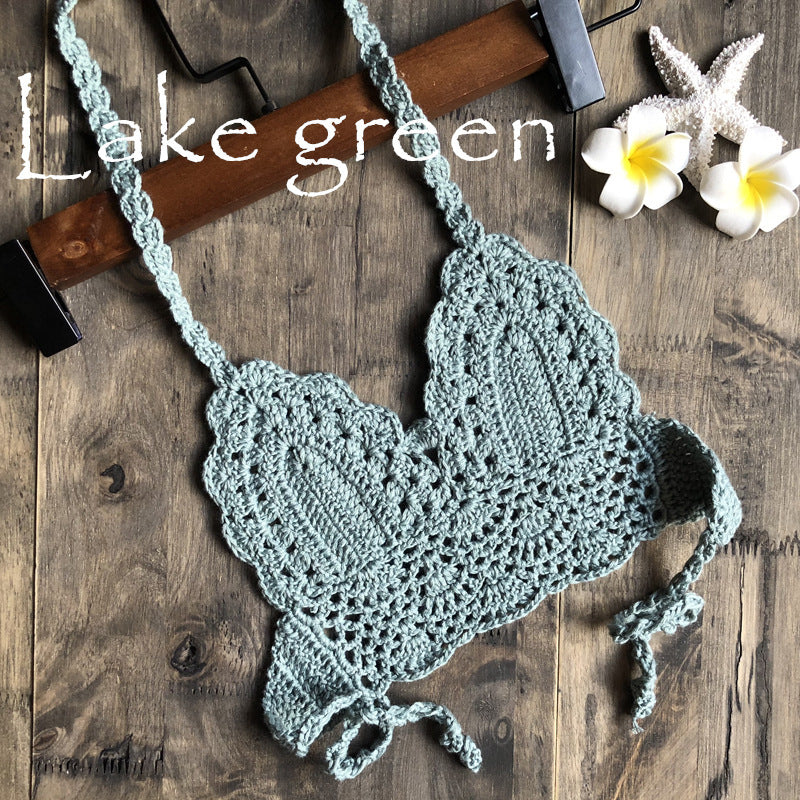 Kids Toddler Girls Beach Swimming Handmade Cotton Top
