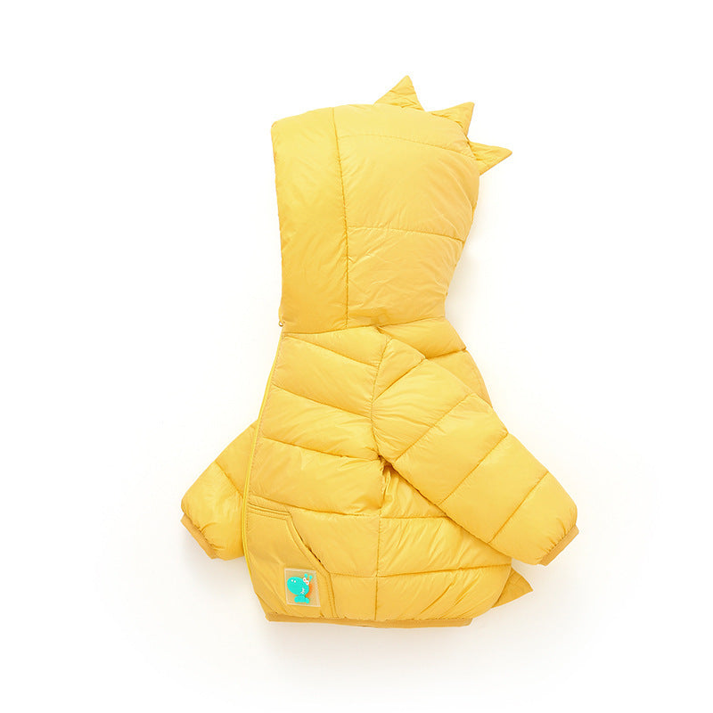 2023 Autumn And Winter Cartoon Children'S Down Cotton-Padded Jacket Boys And Girls Cotton-Padded Short Light Coat