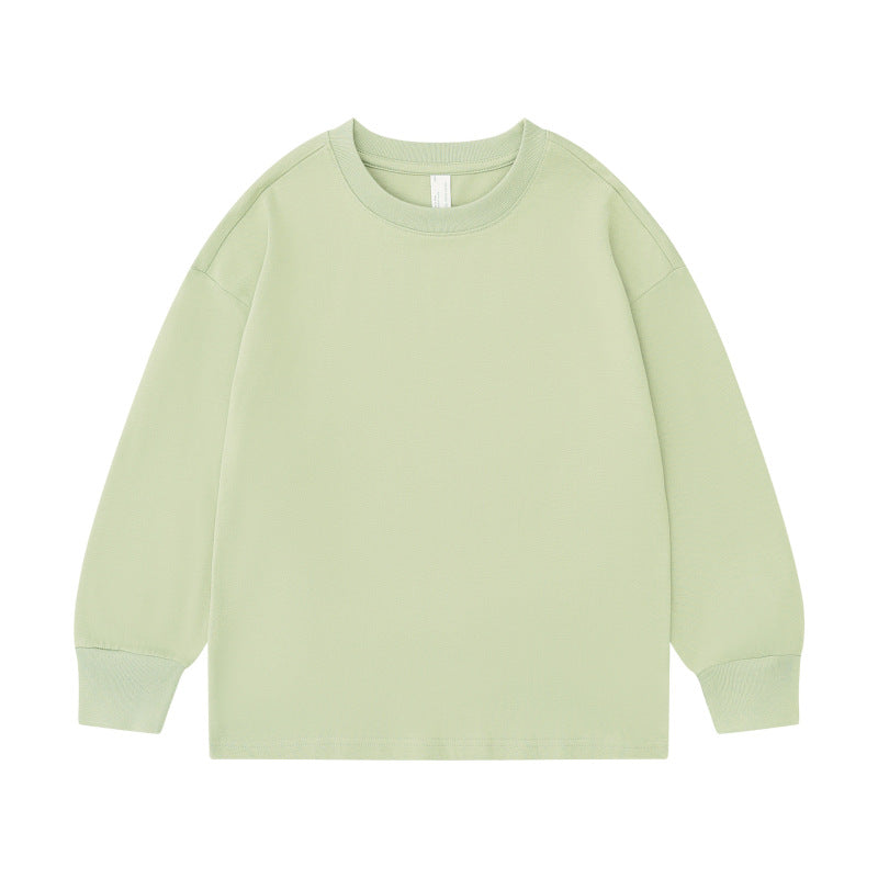 Children'S Casual Cotton Custom Logo Long Sleeve T-Shirt