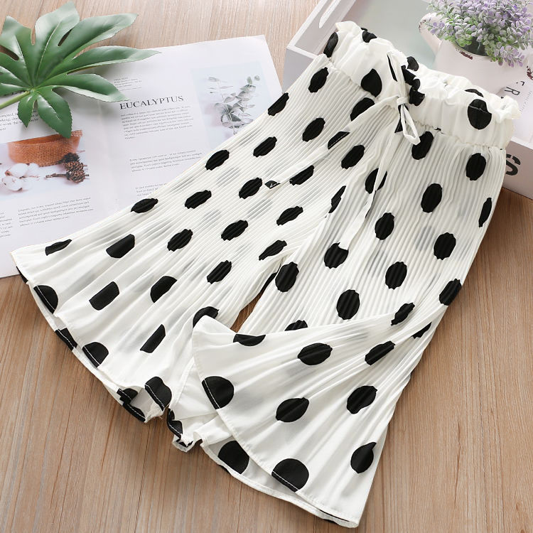 Kids Toddler Girls Fashion Pleated Cute Polka-Dot Shorts