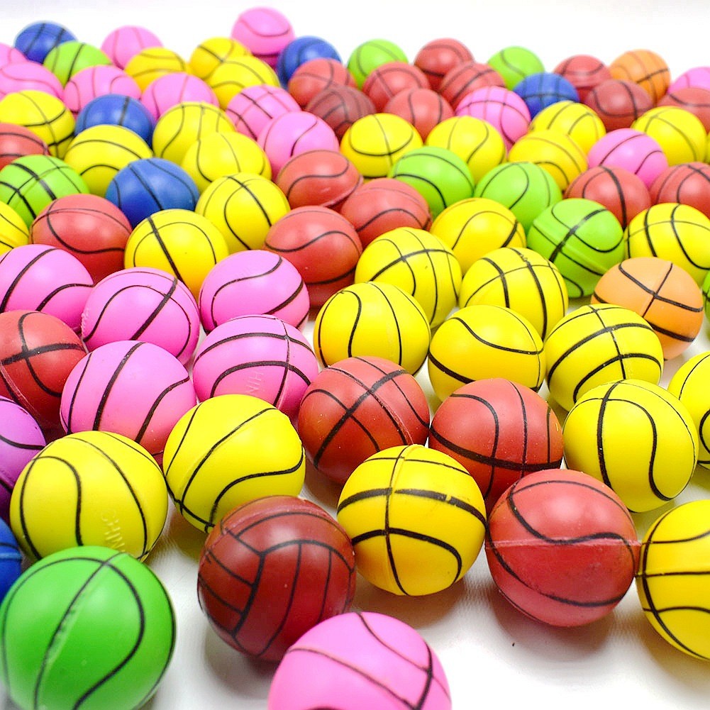 30Mm Basketball Bouncy Ball Toy
