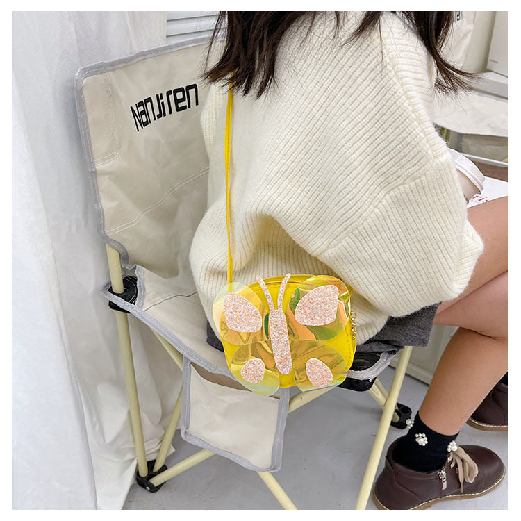 Kids Casual Cute Cartoon Butterfly Crossbody Bag