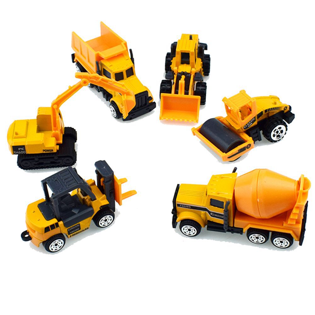 Children Sliding Toys Alloy Engineering Dump Truck Excavator Road Roller Mixing Forklift Engineering Vehicle Model